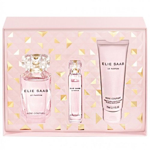 Elie Saab Le Parfum Rose Couture НАБОР (3) EDT 90 ml + EDT mini 10 ml + B/L 75 ml