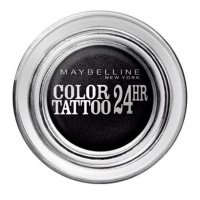 MAYBELLINE Тени для век кремово-гелевые 1-цветные Color Tattoo 24h 60 Timeless Black/Насыщенно-черный